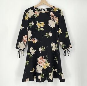 Topshop | floral frill tea dress